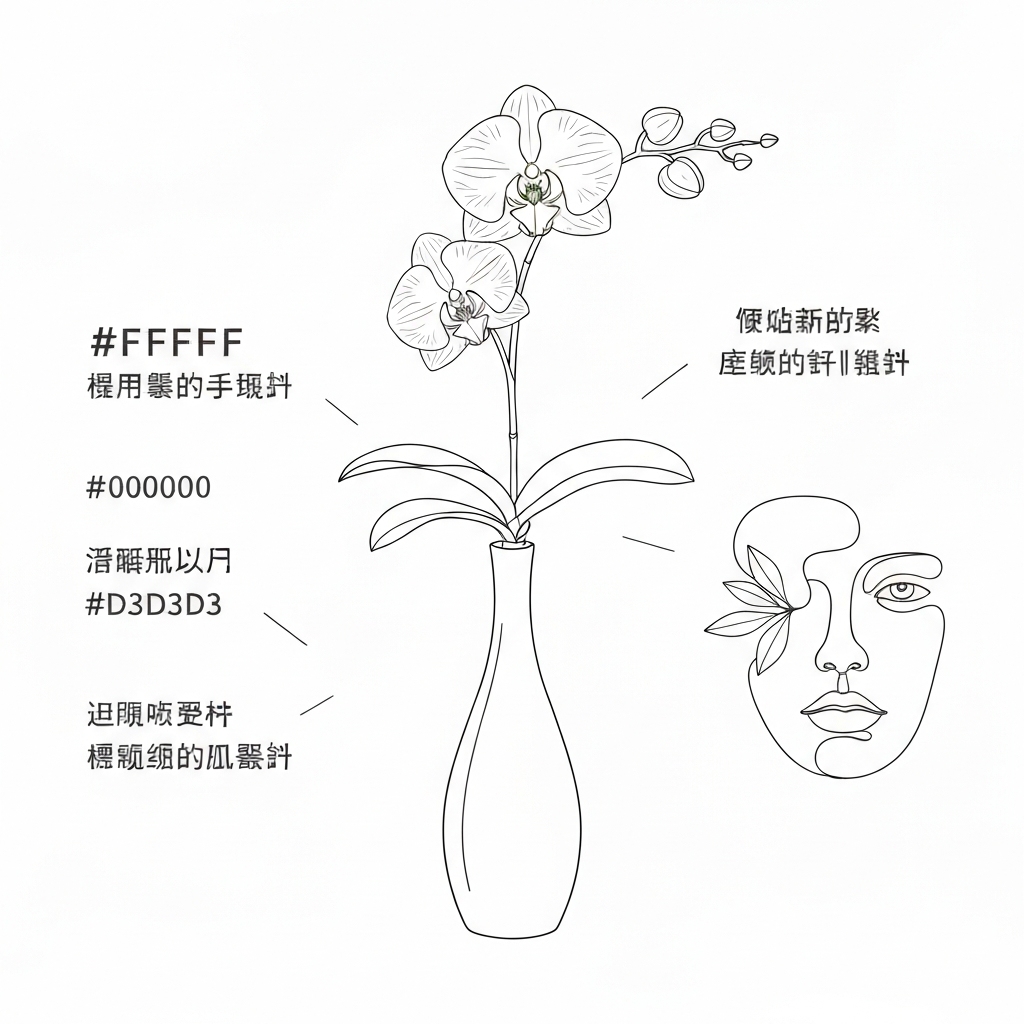 Imagen YAML - Minimal / Monochrome / Line Art