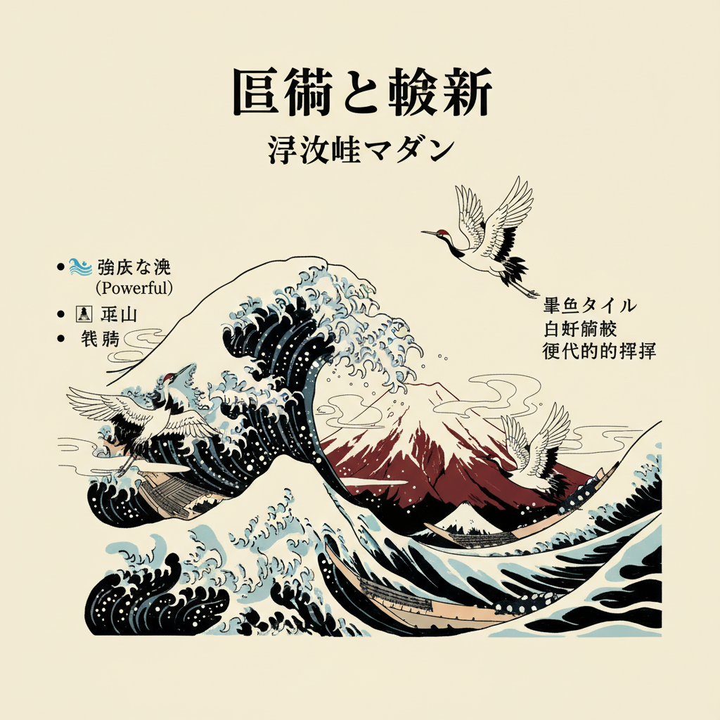 NB YAML - Ukiyo-e / Flat illustration / Vector art