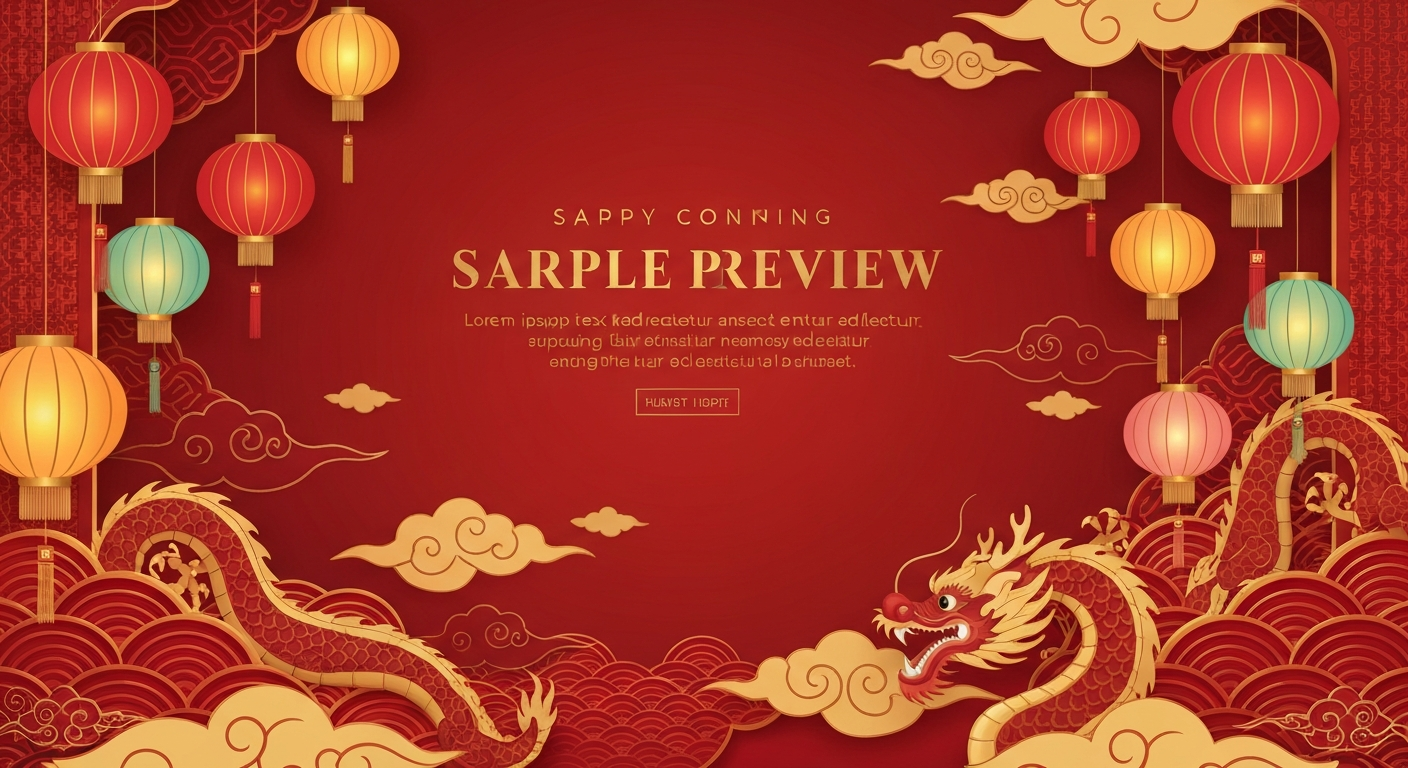 Imagen 4 - Oriental / Red / Gold