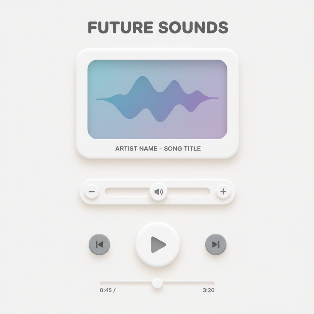 Gemini 2.5 Flash - Neumorphism / Soft / White