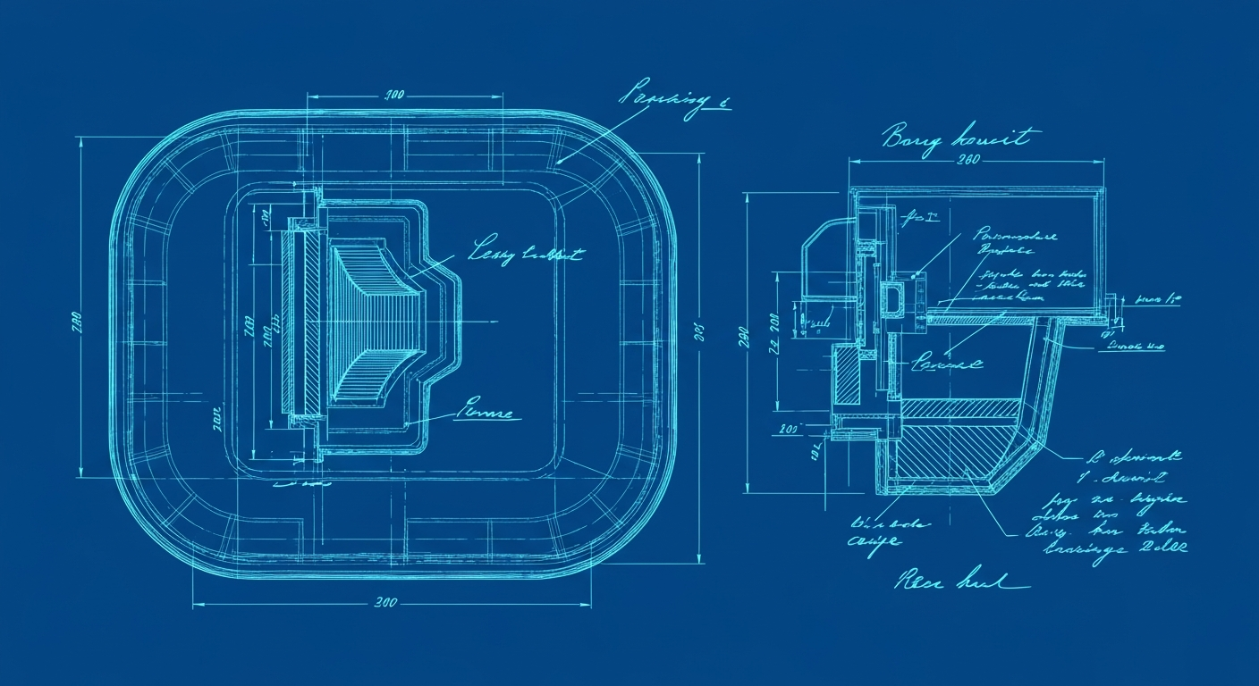 Imagen 4 - Blueprint / Technical / Cyanotype