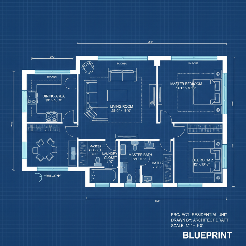 Gemini 2.5 Flash - Blueprint / Technical / Grid