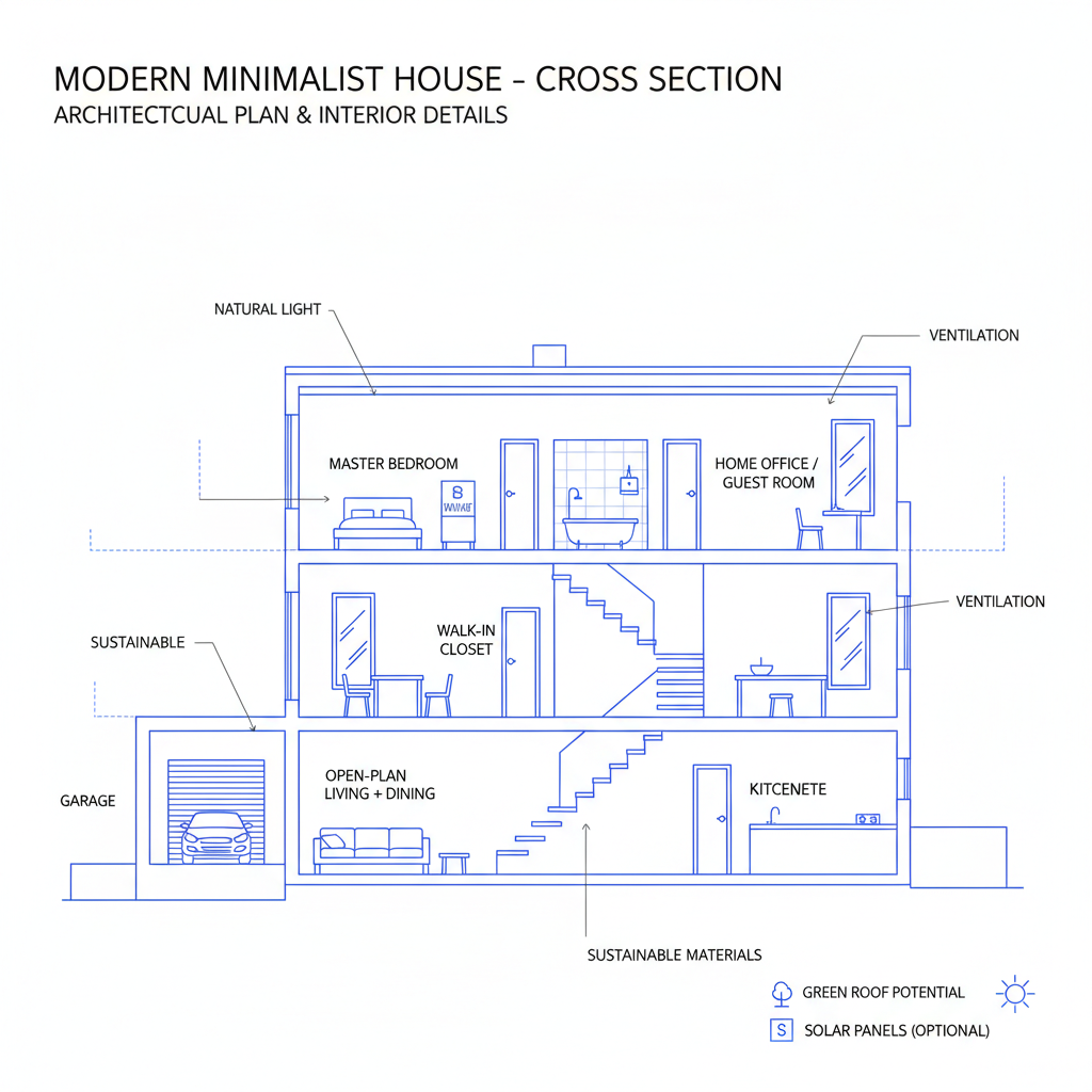 Gemini 2.5 Flash - Blueprint / Architecture / White