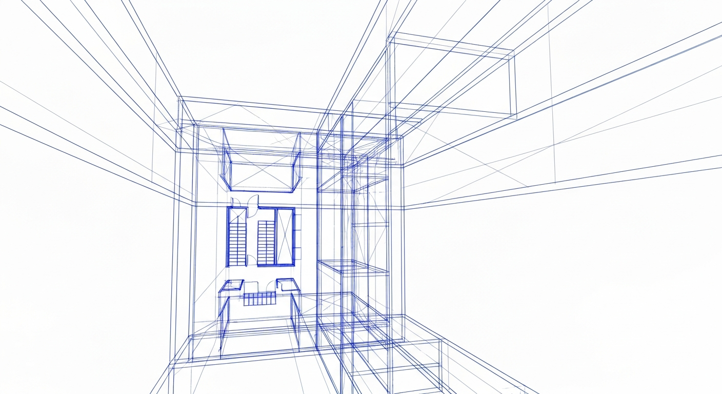 Imagen 4 - Blueprint / Architecture / White