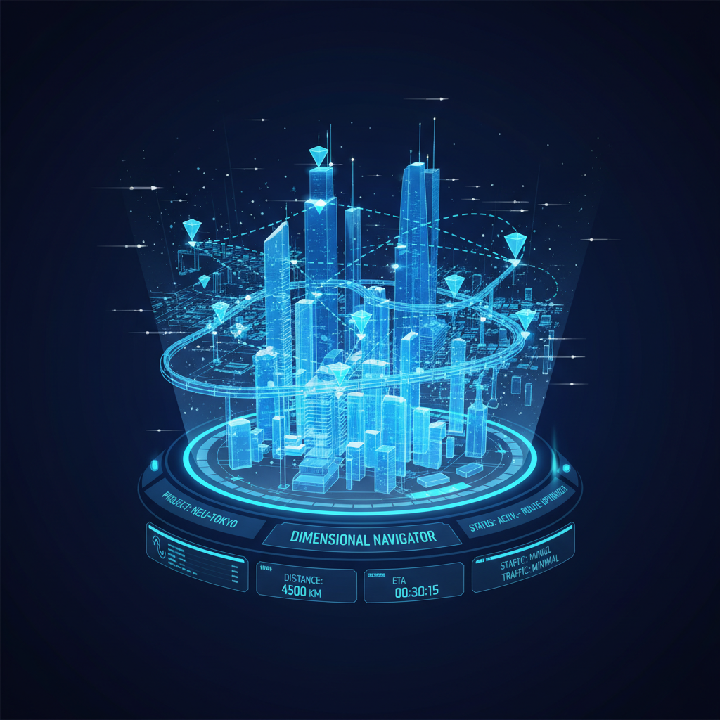 Gemini 2.5 Flash - Hologram / UI / Blue