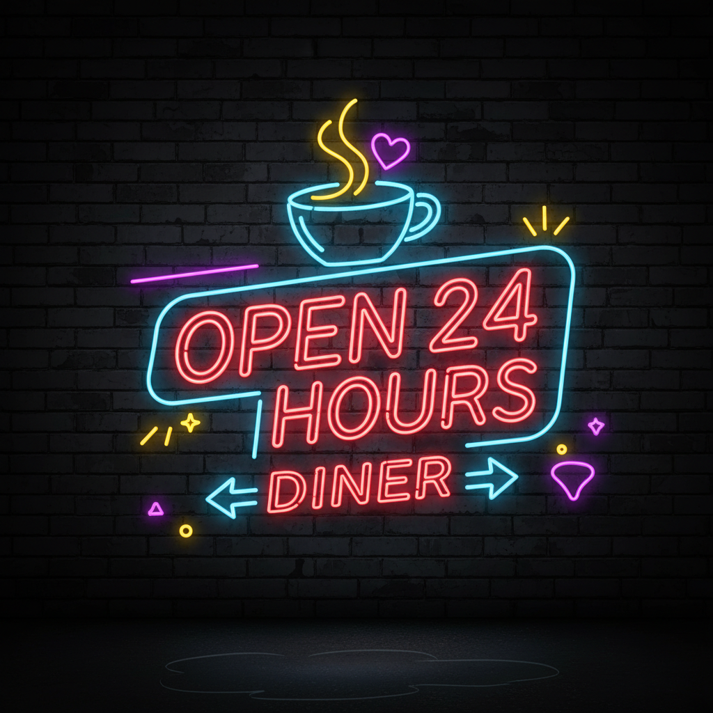 Gemini 2.5 Flash - Neon Sign Glow