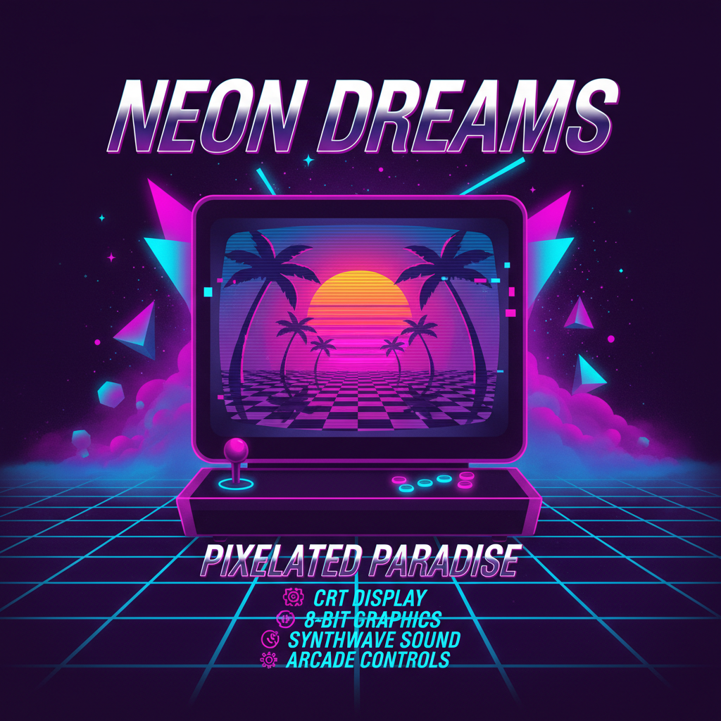 Gemini 2.5 Flash - Vaporwave / Synthwave