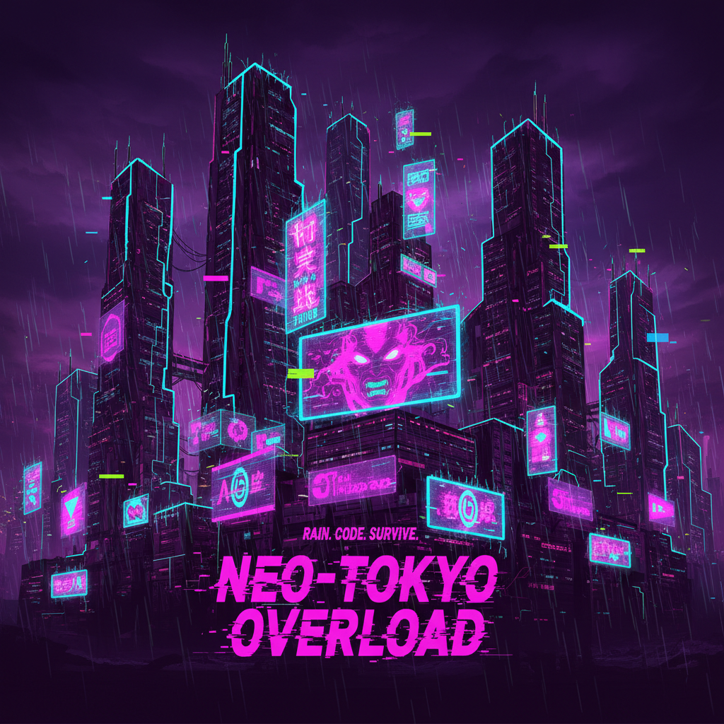 Gemini 2.5 Flash - Cyberpunk / Glitch / Neon Noir