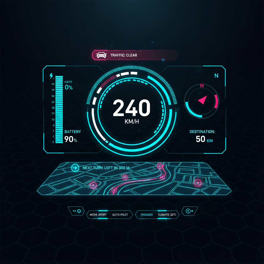 Gemini 2.5 Flash - Dark Mode / Neon / HUD