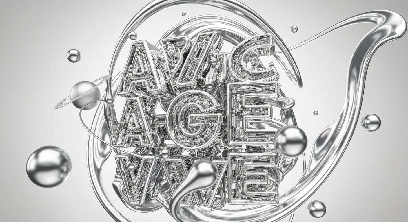 Imagen 4 - Y2K / Chrome / Liquid metal