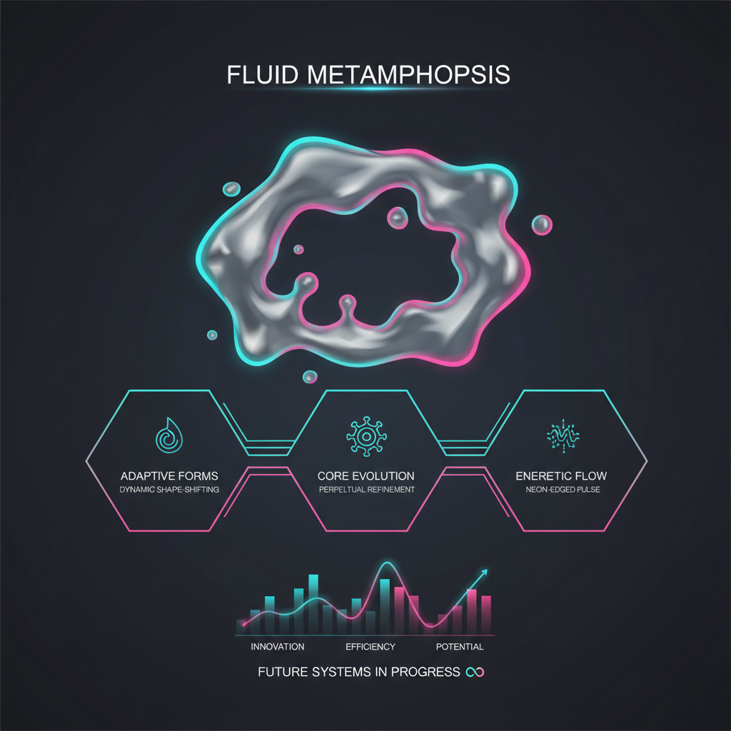 Gemini 2.5 Flash - Liquid metal / Dark Mode / Glow