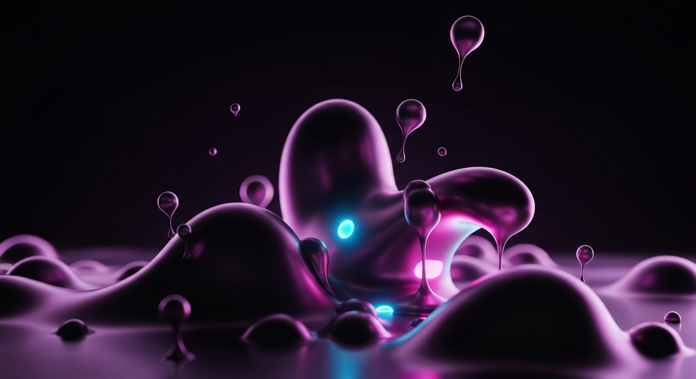 Imagen 4 - Liquid metal / Dark Mode / Glow