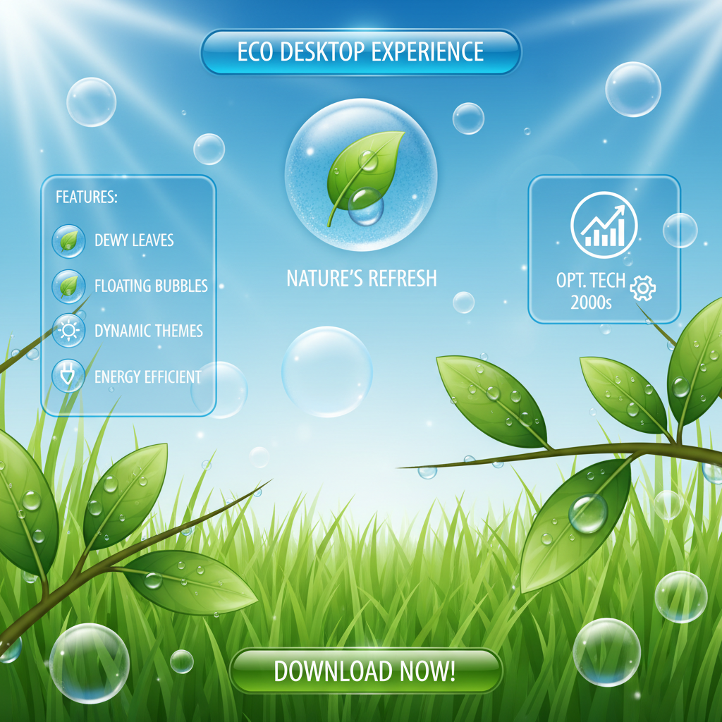 Gemini 2.5 Flash - Frutiger Aero / Water / Glass