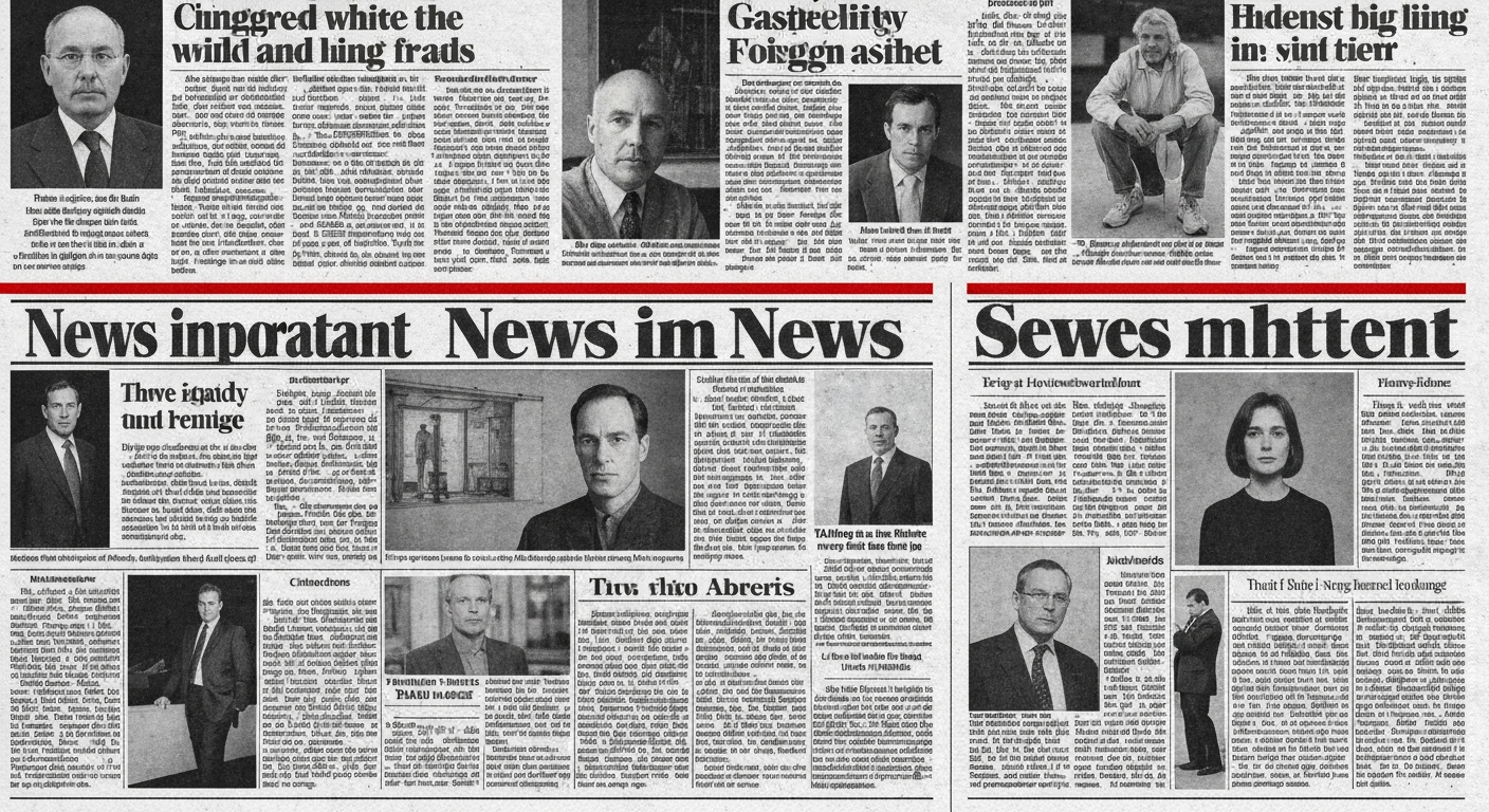 Imagen 4 - Newspaper / Blackletter / Red