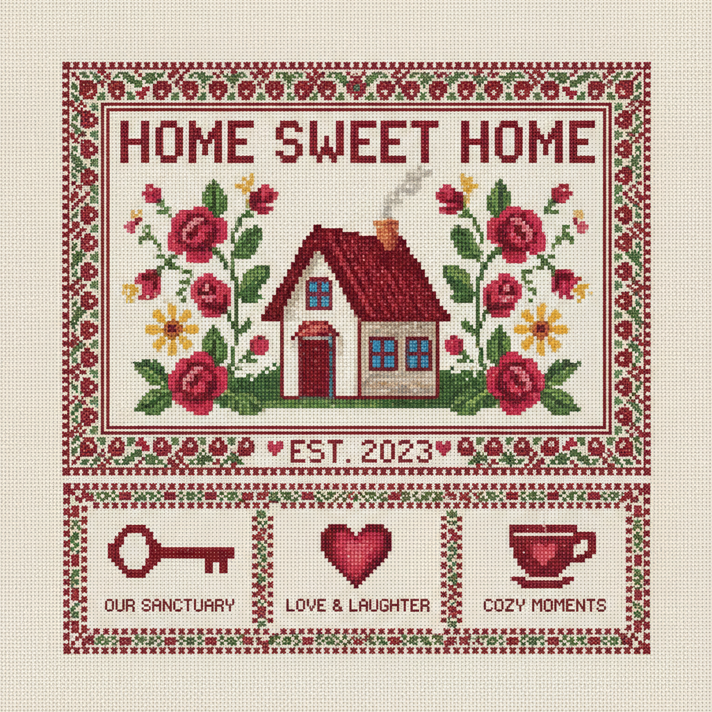 Gemini 2.5 Flash - Embroidery / Cross-stitch