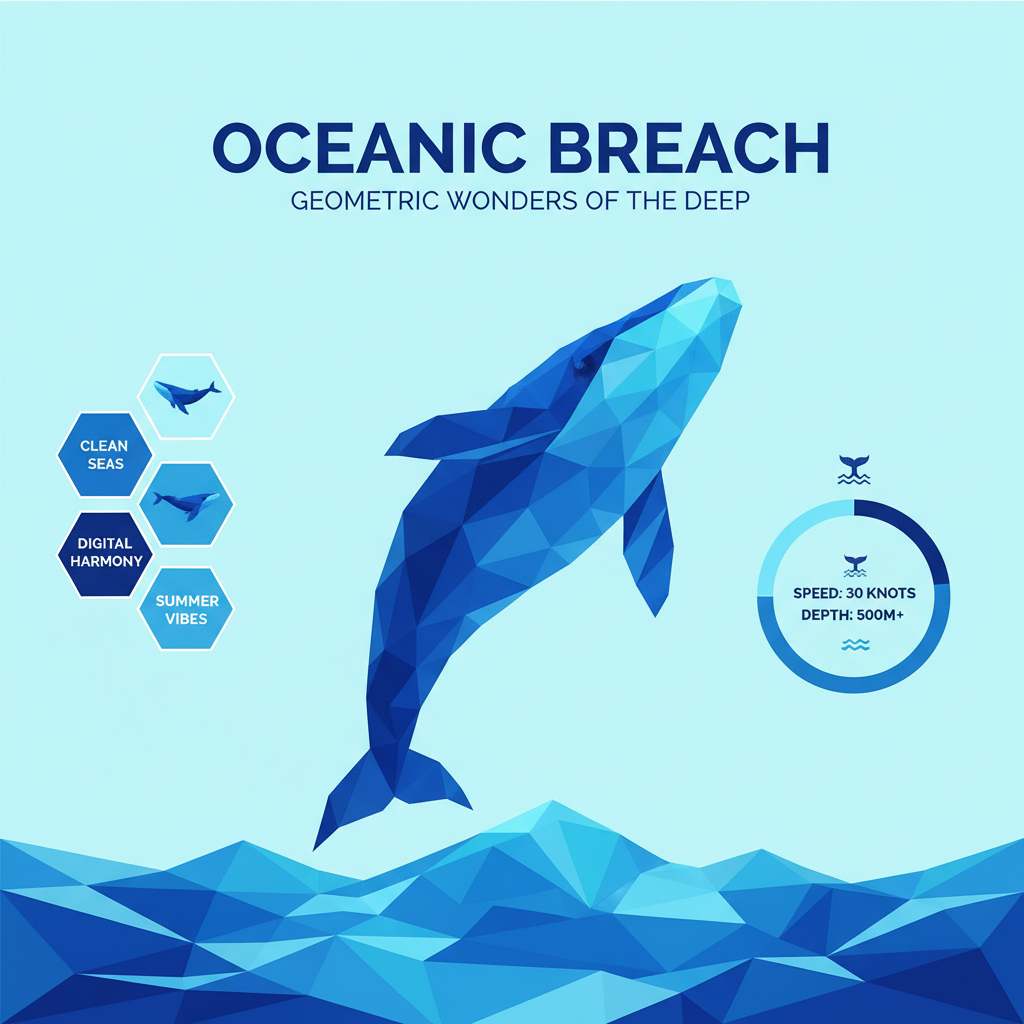 Gemini 2.5 Flash - Low Poly / Water / Blue