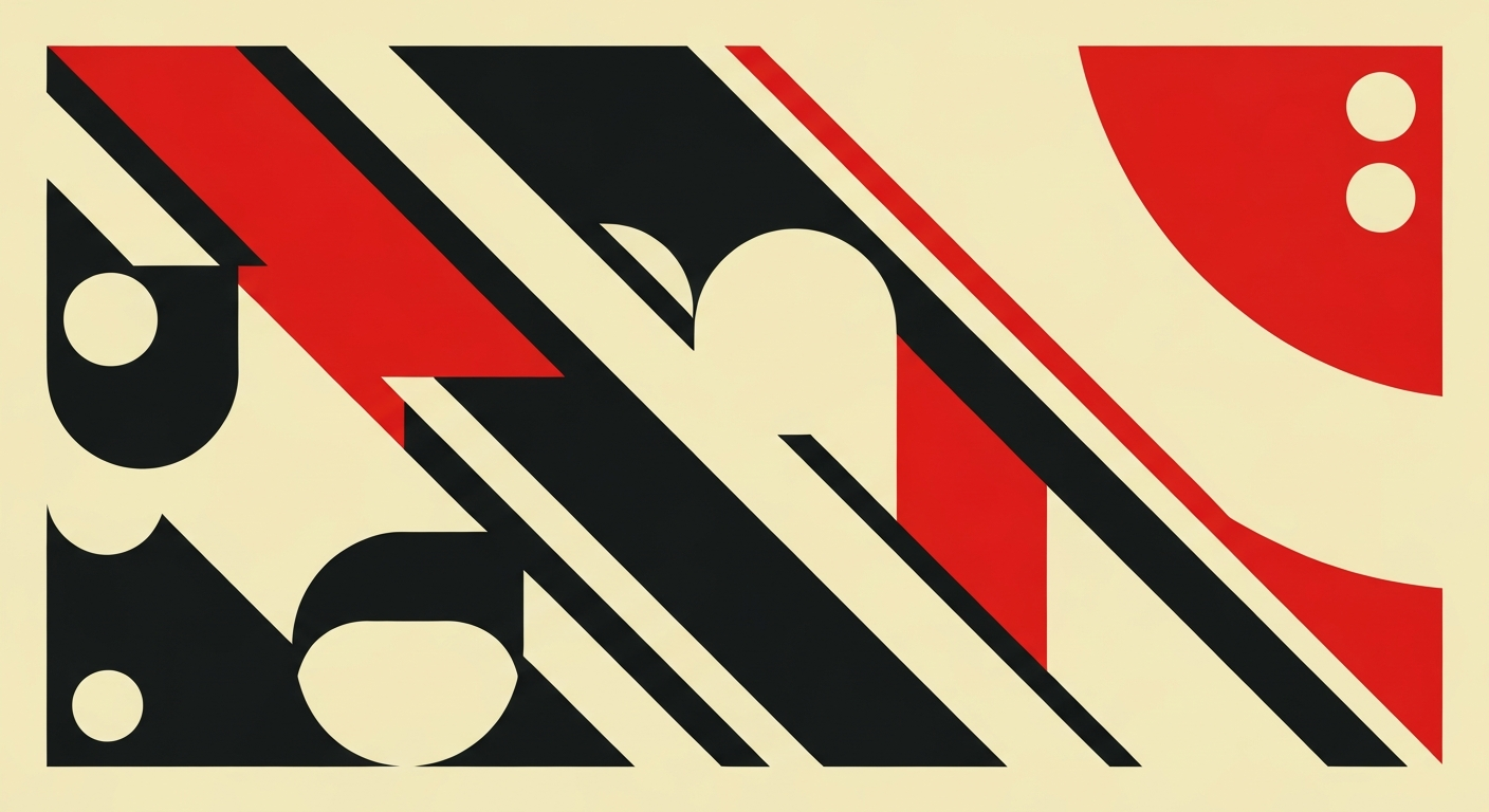 Imagen 4 - Constructivism / Geometric / Red