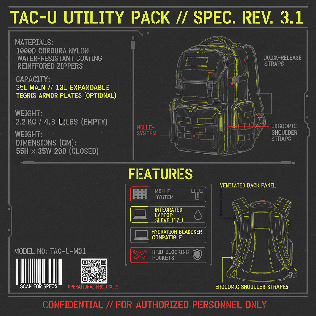 Gemini 2.5 Flash - Techwear / Matte Black / Utility