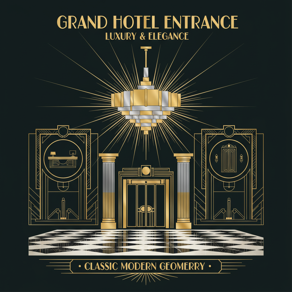 NB YAML - Art Deco / Gold Foil / Minimal