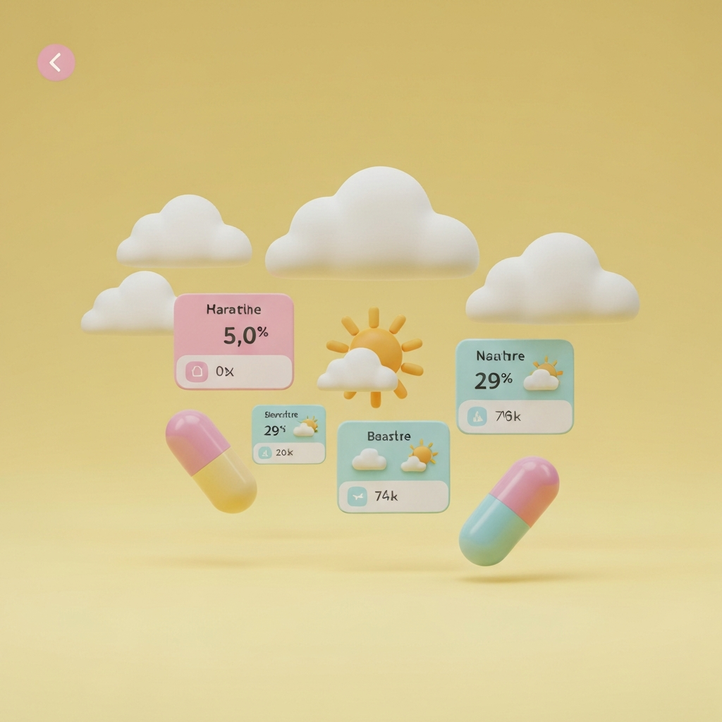 Imagen 4 - Claymorphism / Pastel / Rounded