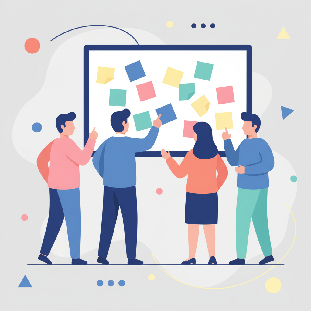 NB Basic - Flat illustration / Corporate / Memphis